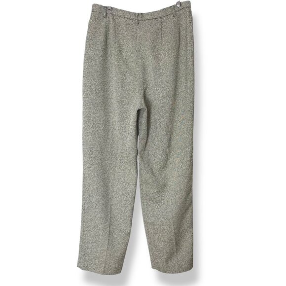 Vintage Larry Levine Slacks Women High Waisted Trousers Woven Office Retro Style - Picture 2 of 14